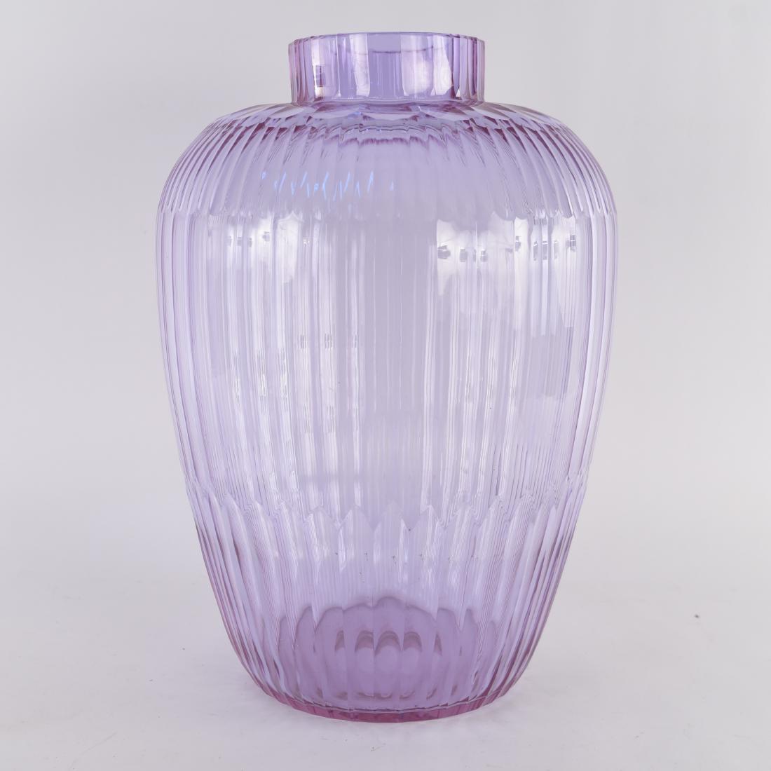 MONUMENTAL CZECH MOSER CRYSTAL VASE C. 1930 (1 of 7)