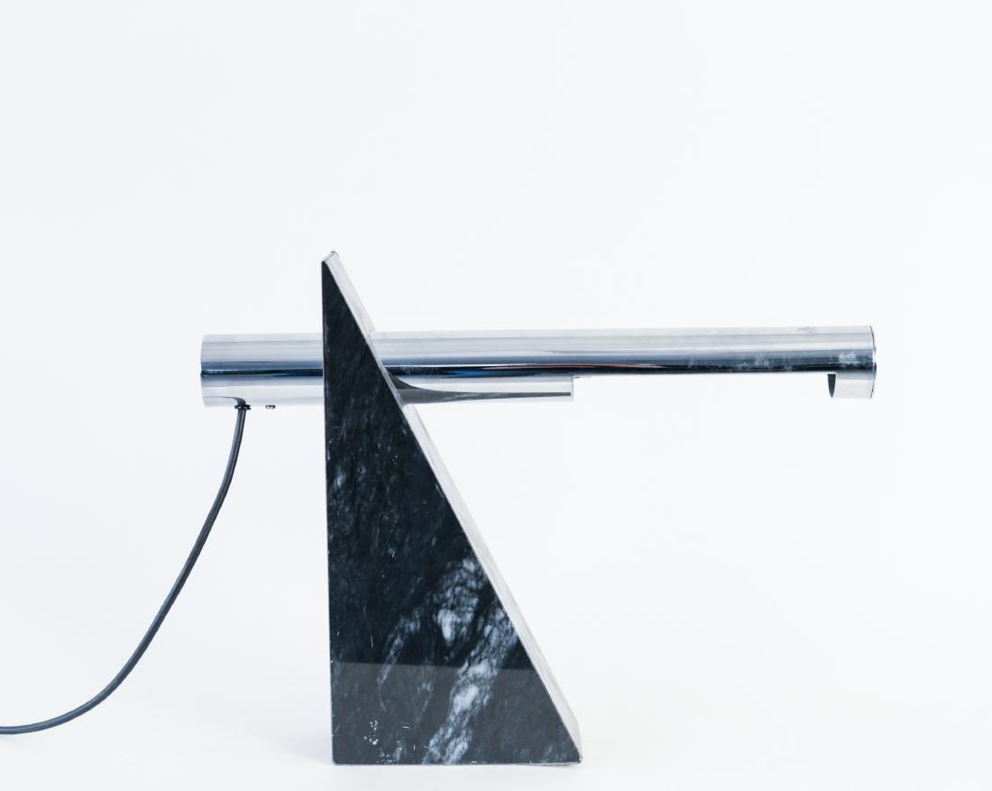MARBLE & CHROME DESK LAMP (1 of 14)