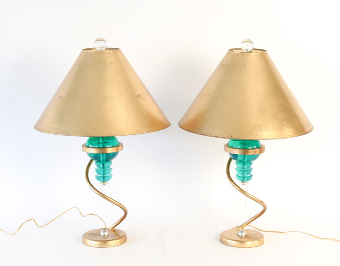 PAIR OF LUCITE TABLE LAMPS (1 of 13)