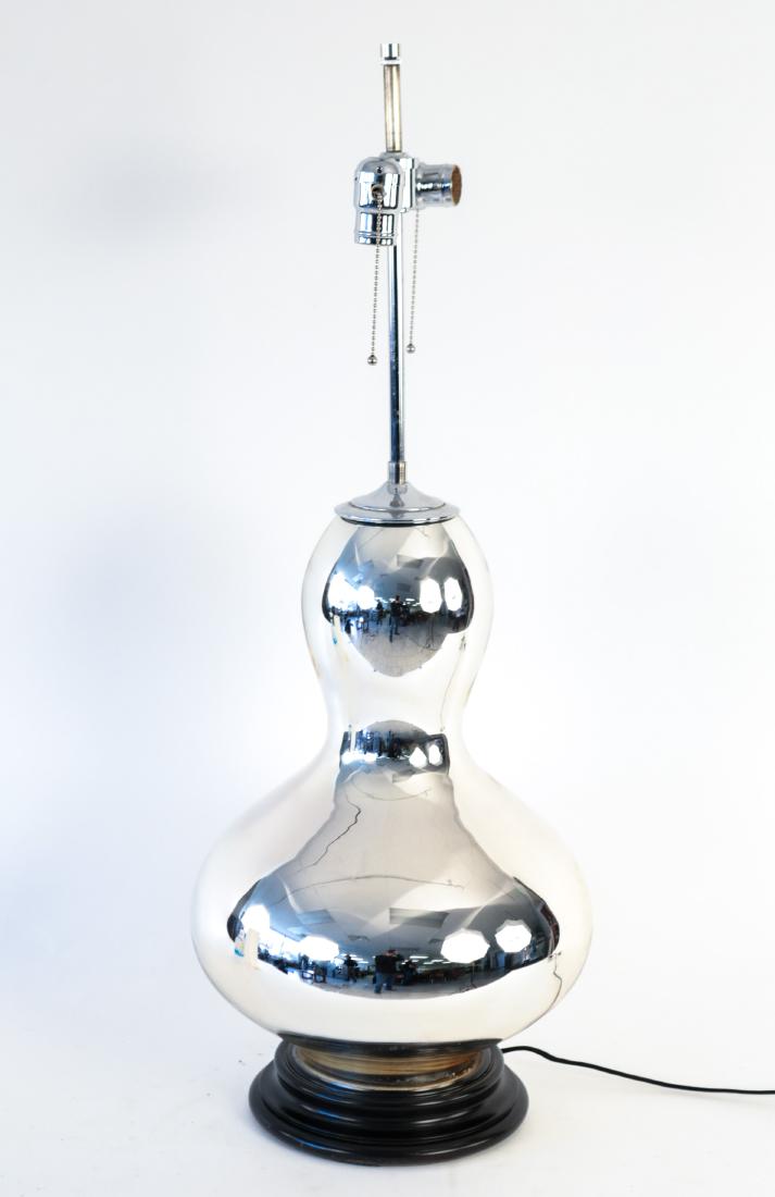 1960S SCULPTURAL MERCURY GLASS TABLE LAMP (1 of 10)