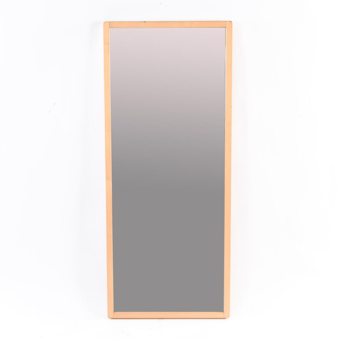 ALVAR AALTO FOR ARTEK MIRROR: Dimensions: H 48" x W 20" x D 2" Condition: Few scuffs to frame. Provenance: Estate of Danish artist Olav Mathiesen, Westport, CT.