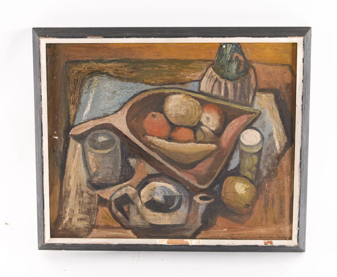 OLAV MATHIESEN STILL LIFE OIL ON CANVAS (1 of 10)