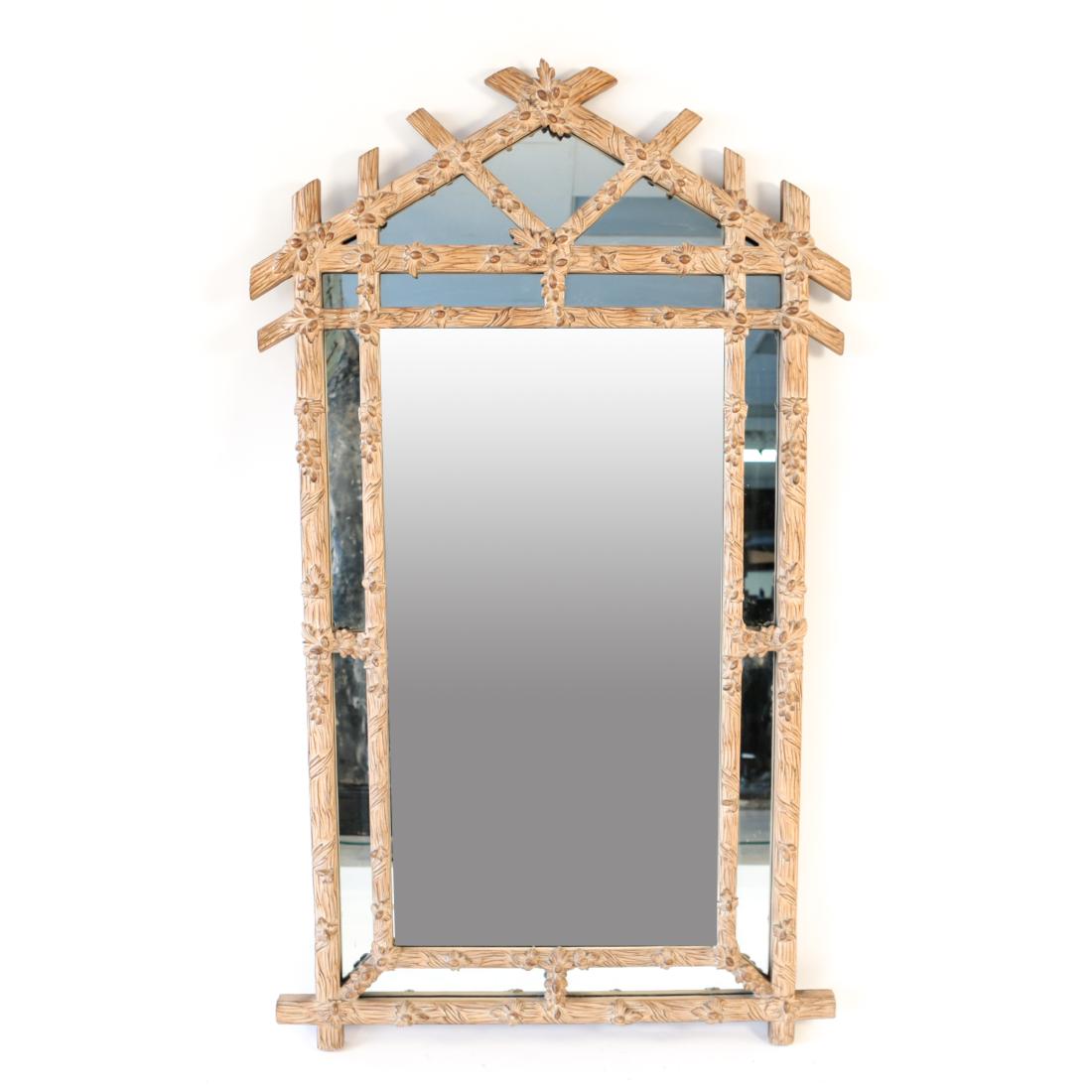 LARGE DECORATIVE FAUX BRANCH FORM MIRROR (1 of 10)