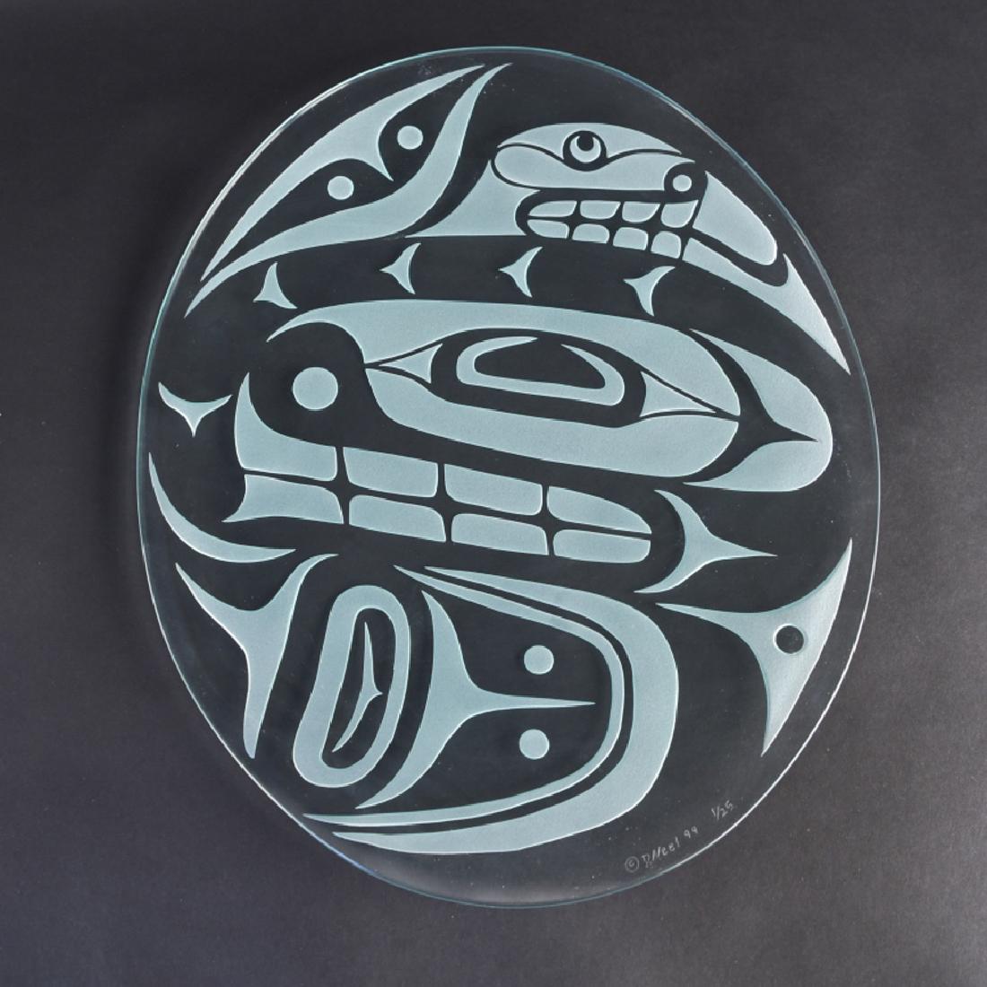 D. NEEL ETCHED GLASS PLATTER (1 of 12)