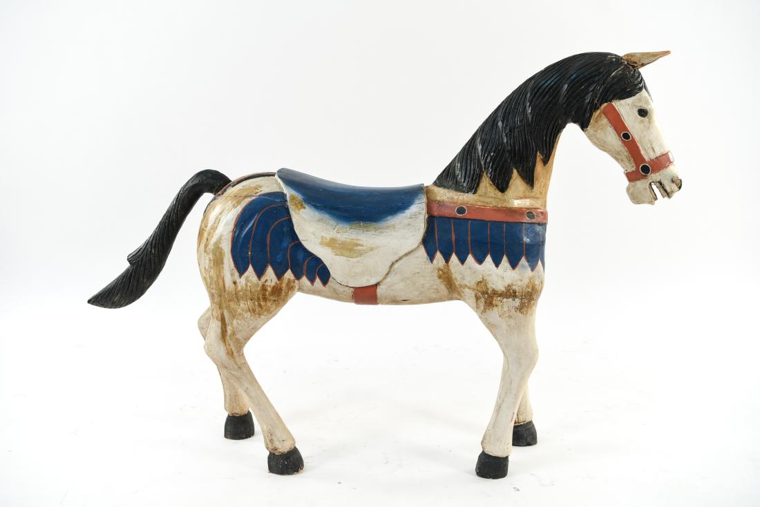HANDCARVED AND PAINTED AUSTRALIAN ABORIGINAL HORSE (1 of 11)
