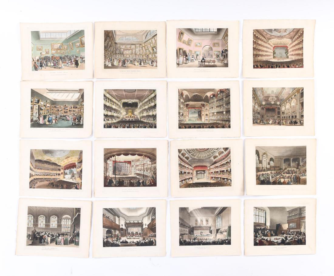 ROWLANDSON, PUGIN "MICROCOSM OF LONDON" 94 PLATES (1 of 14)