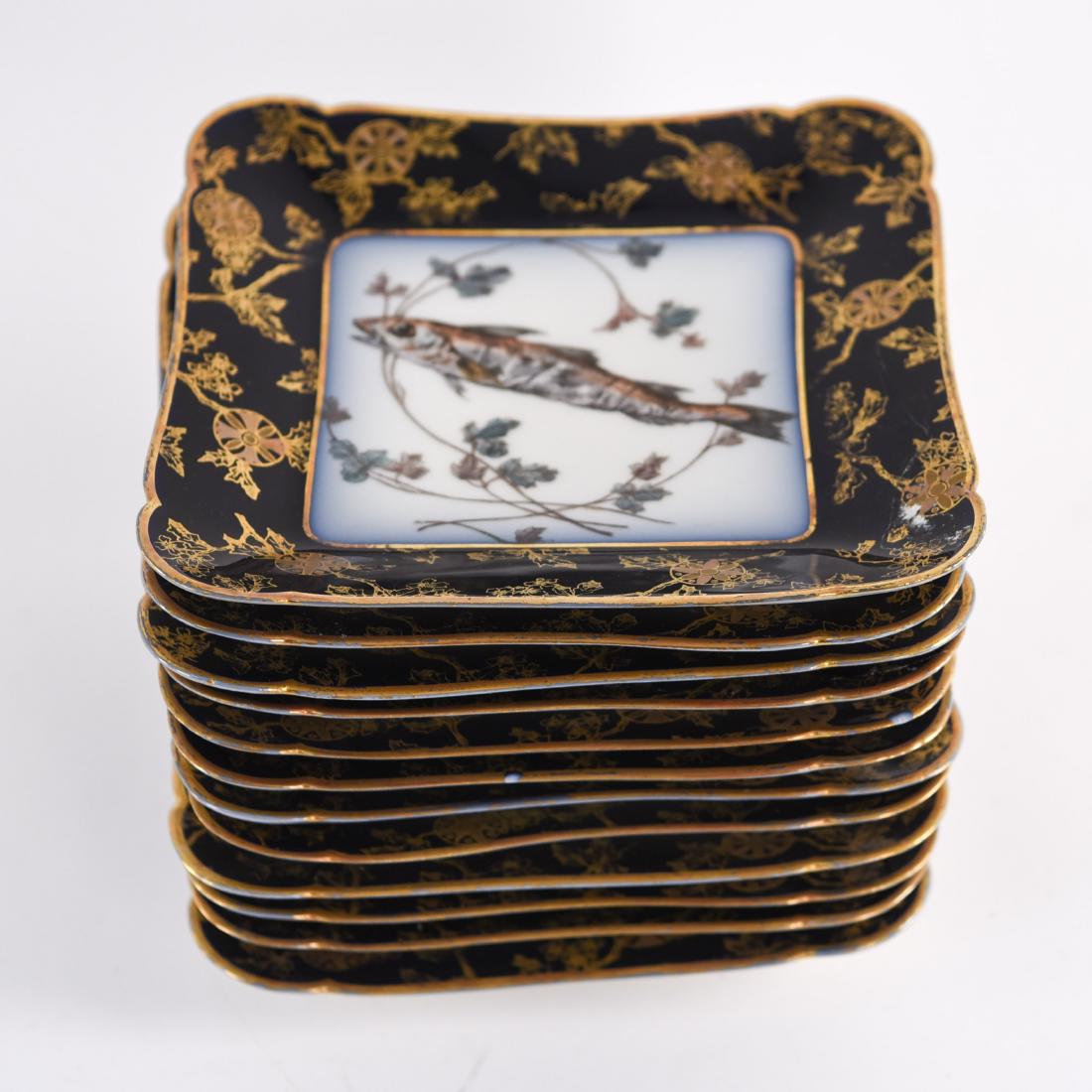 GERMAN PORCELAIN FISH PLATES (1 of 11)