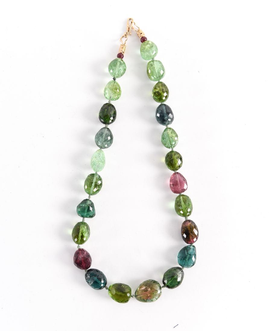 FACETED GEM STONE NECKLACE (1 of 7)
