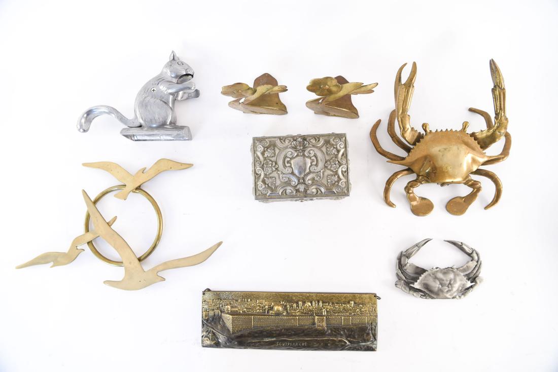 GROUPING OF BRASS SCULPTURES ETC (1 of 20)