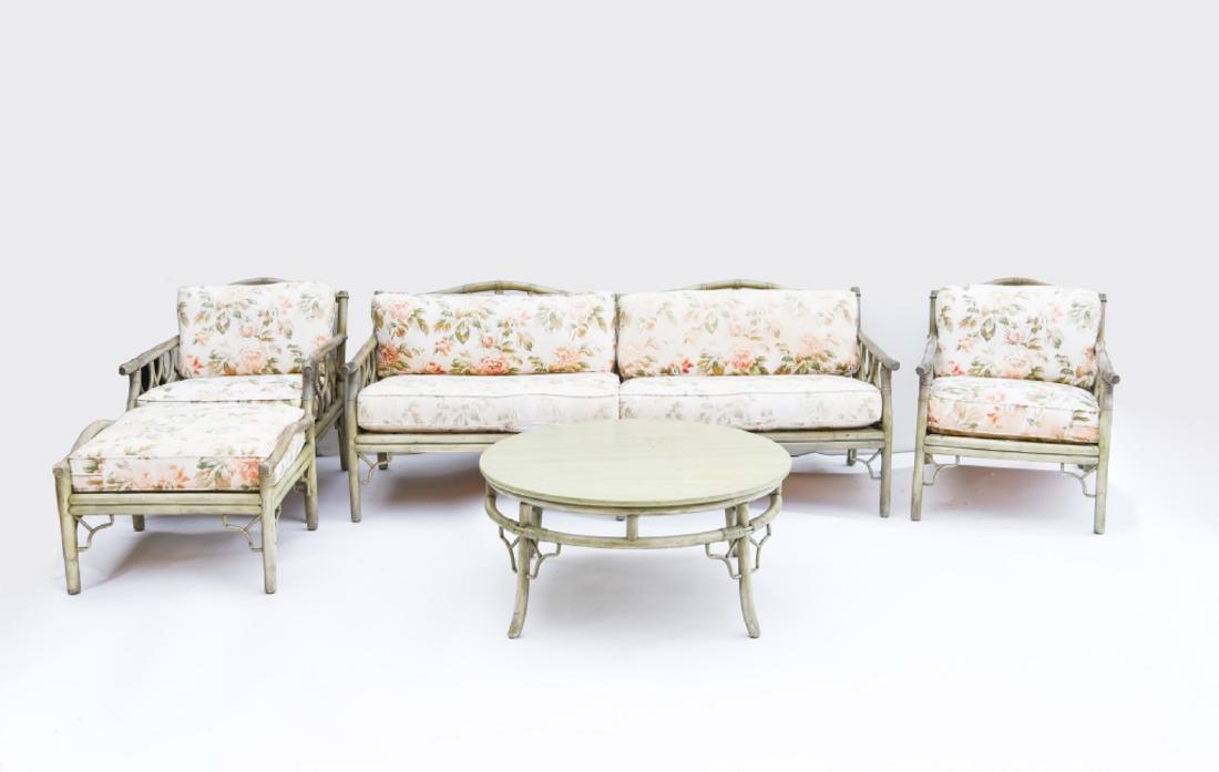 OUTDOOR FAUX BAMBOO PATIO SET (1 of 1)