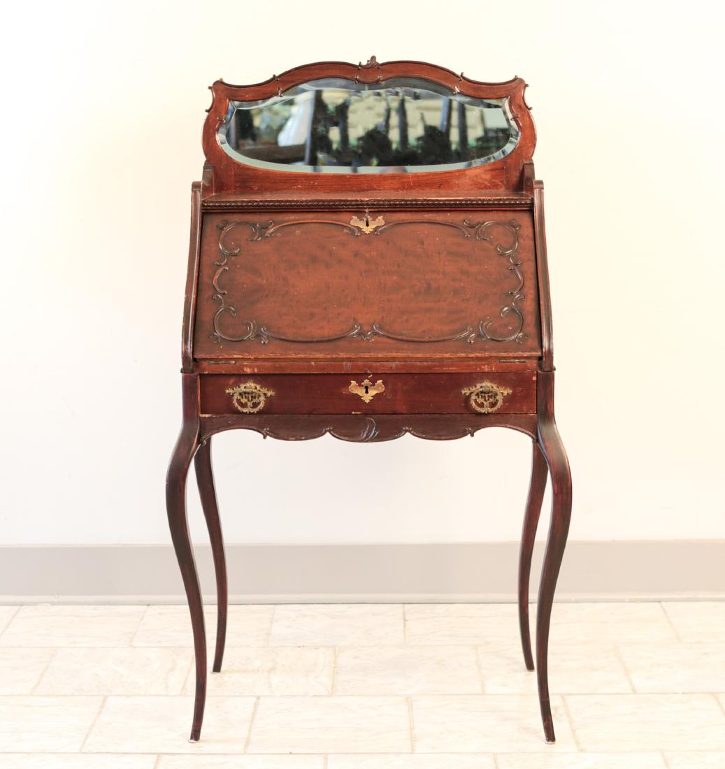 1920S SECRETARY DESK WITH MIRROR (1 of 16)