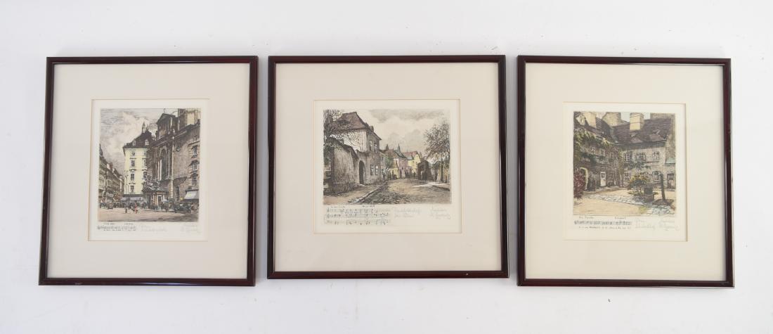 (3) HENRY GOERING, GERMAN (1871 - 1944) ETCHINGS (1 of 8)