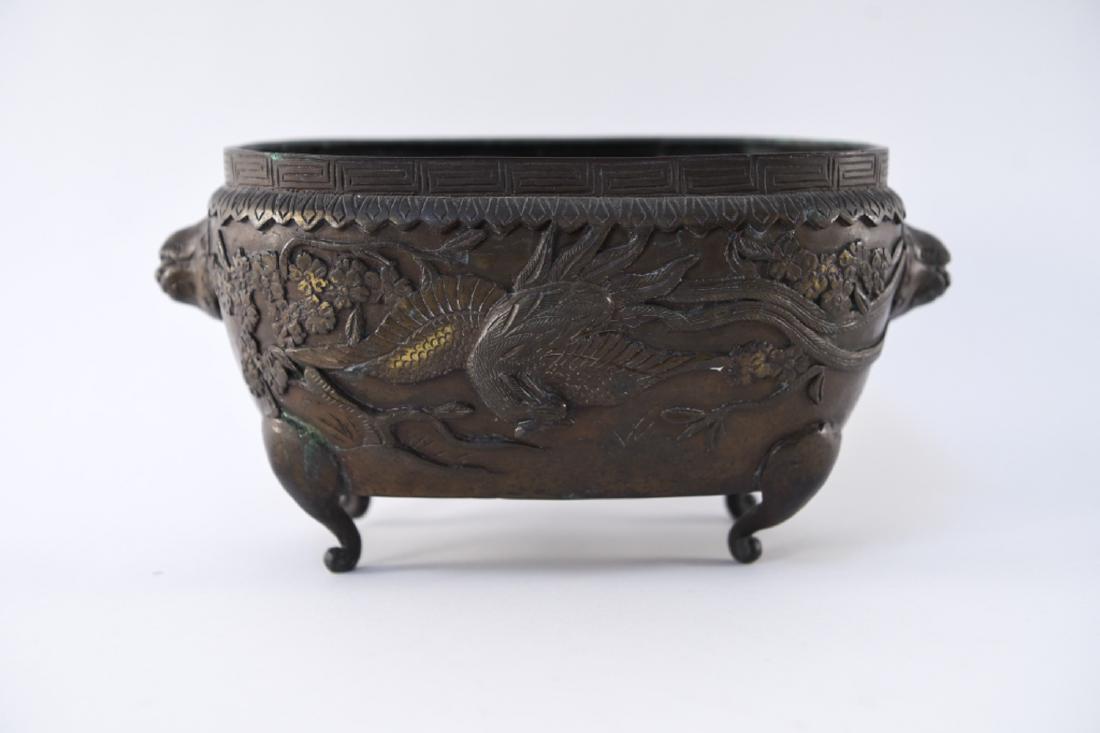 19TH CENTURY JAPANESE BRONZE JARDENIERE (1 of 11)