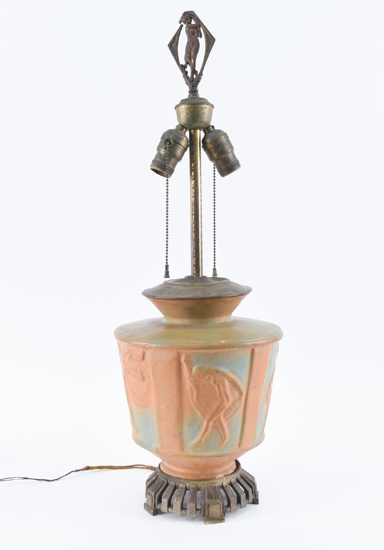 ART DECO AMERICAN ART POTTERY LAMP (1 of 15)