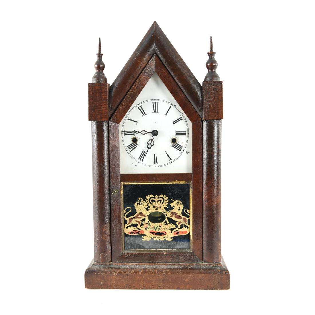 ANSONIA AMERICAN GOTHIC STEEPLE MANTEL CLOCK (1 of 13)