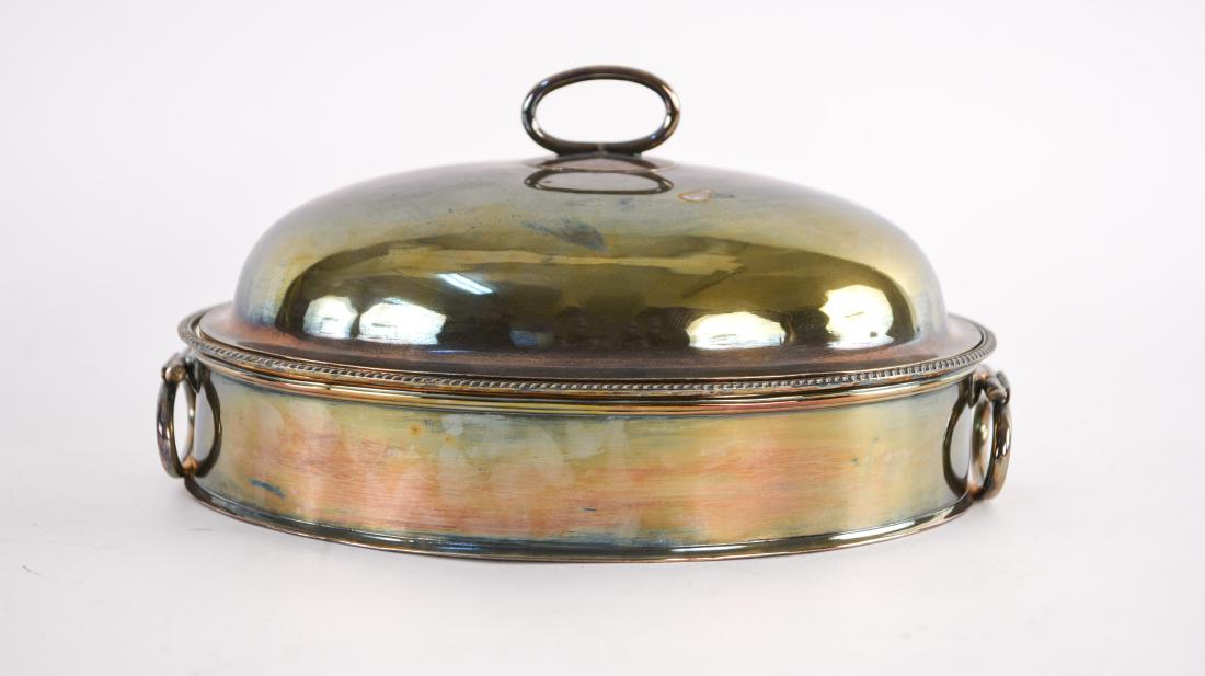 ANTIQUE SILVERPLATE SERVING DISH WITH LID (1 of 8)