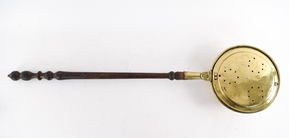 ANTIQUE BRASS BED WARMER (1 of 7)