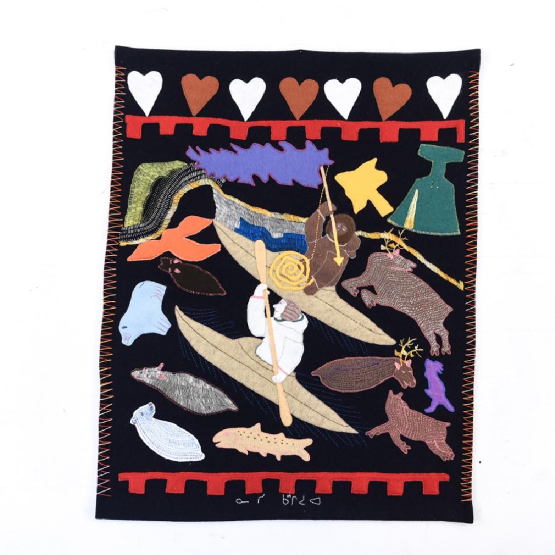 INUIT FELT APPLIQUE WALL HANGING (1 of 8)