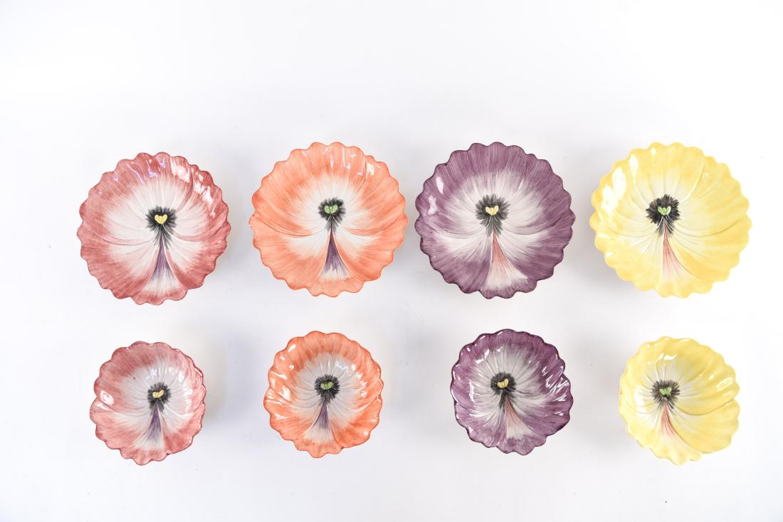 (8) PORCELAIN FLOWER PLATES (1 of 14)