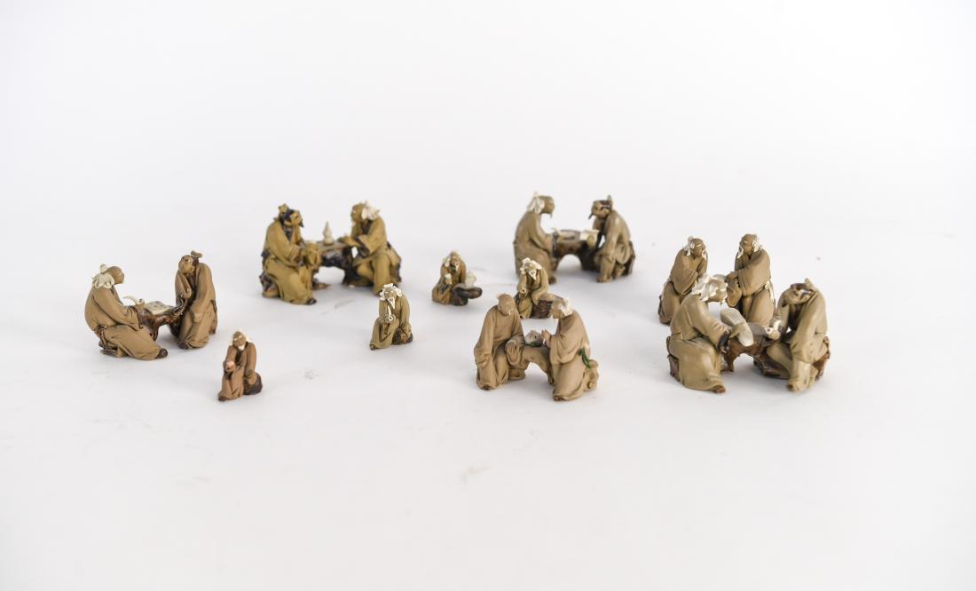 ASIAN CLAY MUDMEN FIGURES (1 of 14)