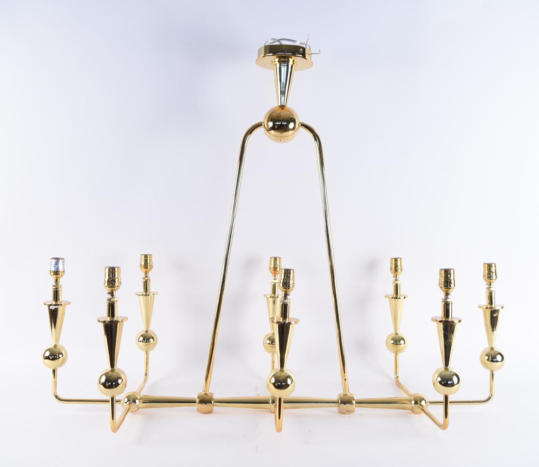 JONATHAN ADLER CARACAS BRASS CHANDELIER (1 of 12)