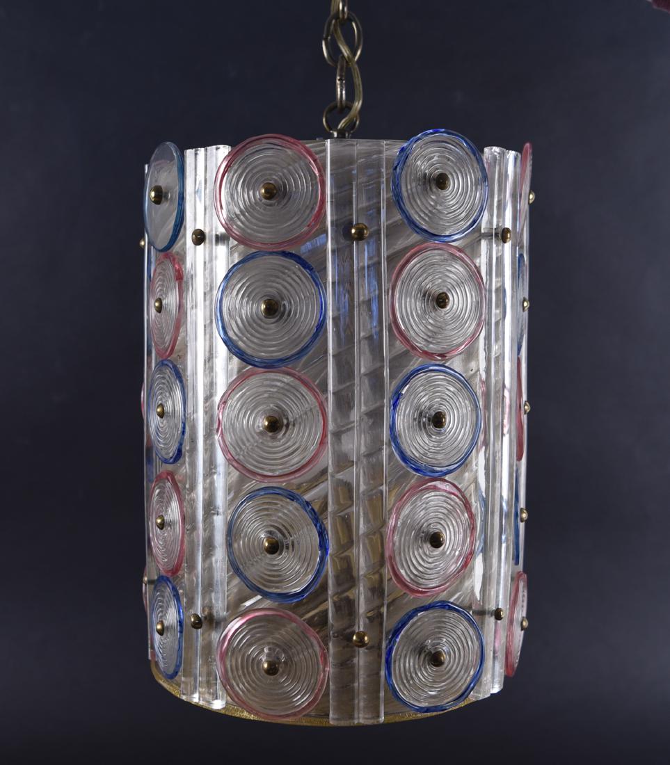 MID-CENTURY MURANO GLASS PENDANT LAMP CHANDELIER (1 of 10)