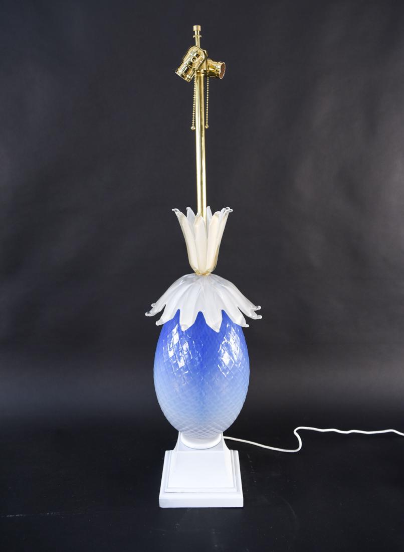 MID-CENTURY ITALIAN GLASS PINEAPPLE LAMP (1 of 14)