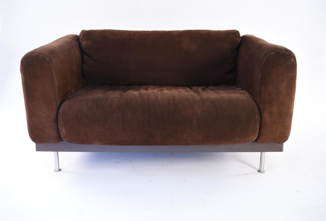 CINI BOERI FOR KNOLL FIBERGLASS AND SUEDE SOFA (1 of 16)