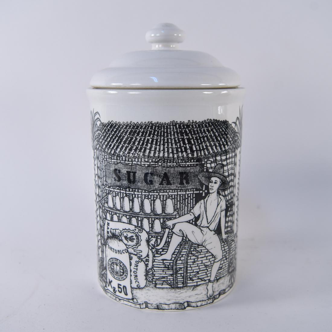 FORNASETTI SIGNED CERAMIC COFFEE JAR (1 of 8)