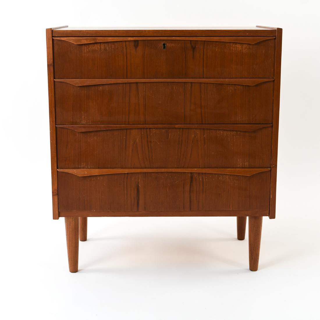 DANISH MID-CENTURY FOUR-DRAWER TEAK CHEST (1 of 11)