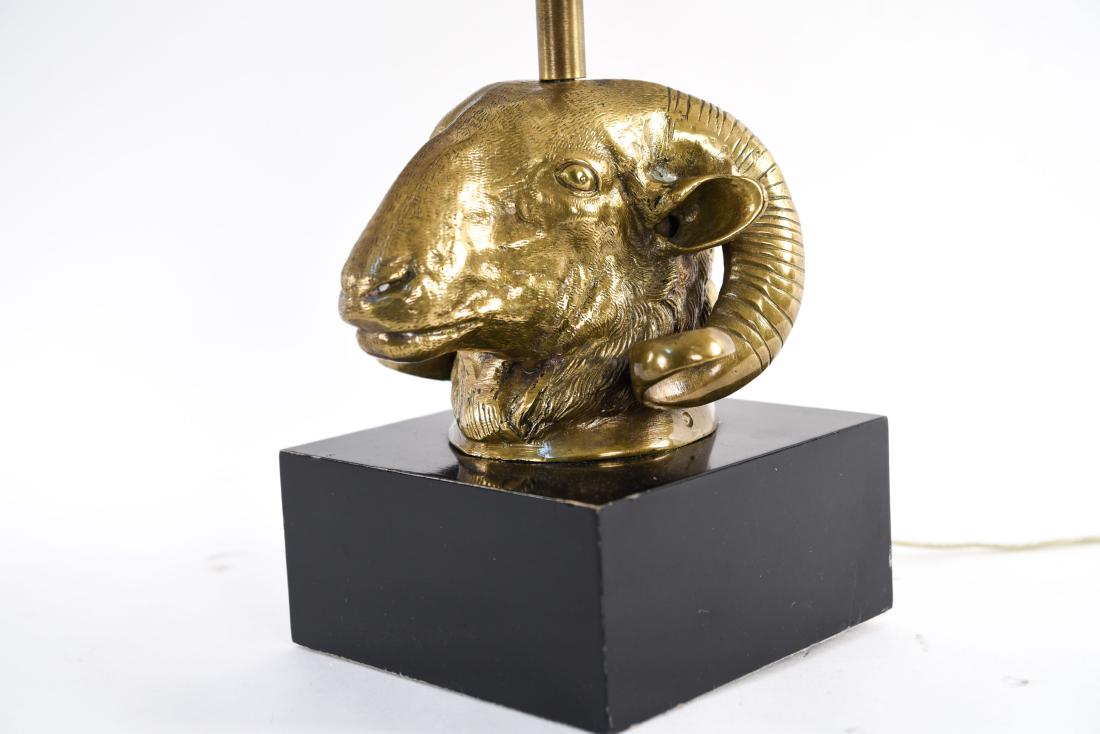 BRASS RAMS HEAD LAMP (1 of 9)