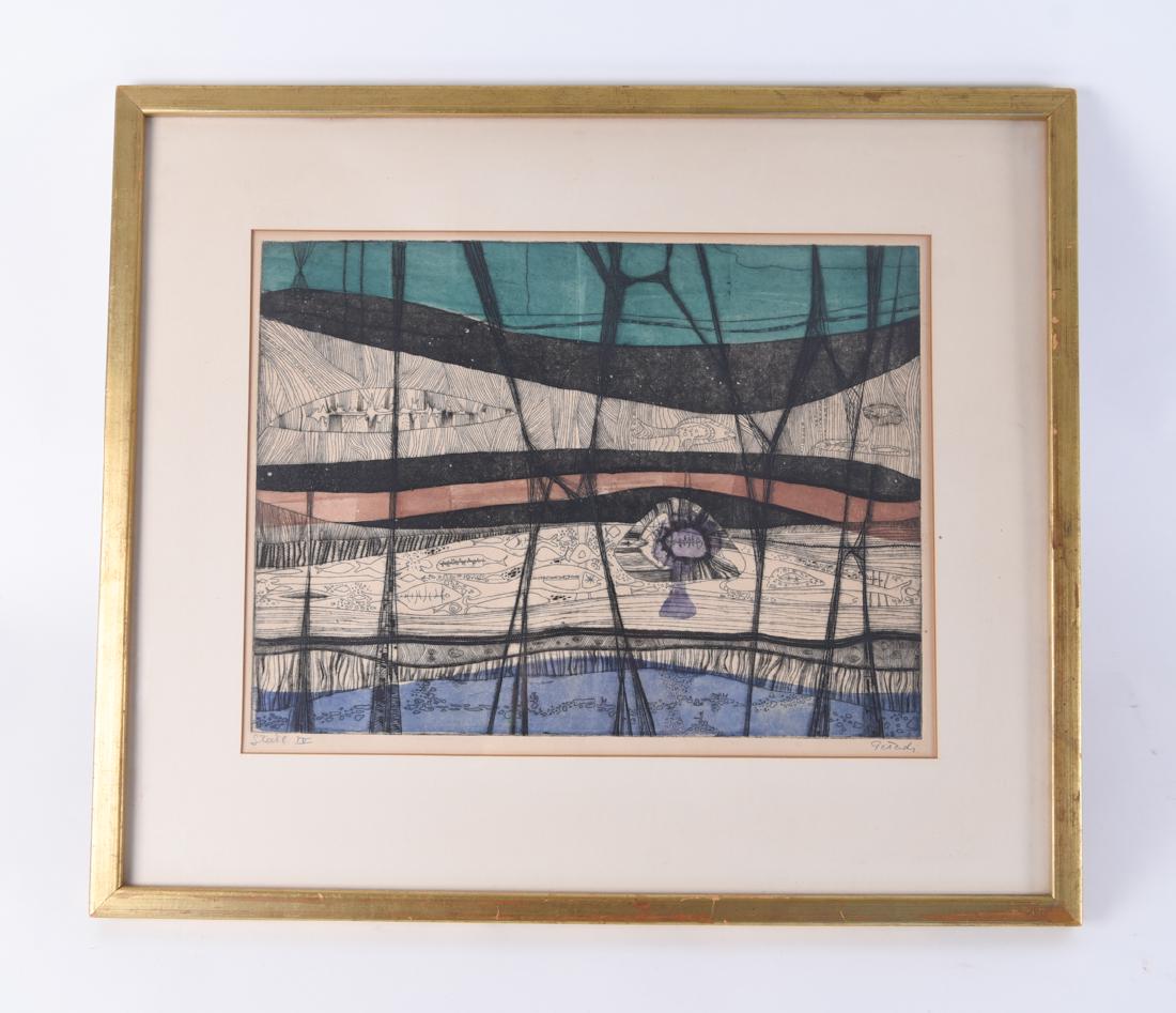 GABOR PETERDI (1915-2001) COLOR ETCHING (1 of 10)
