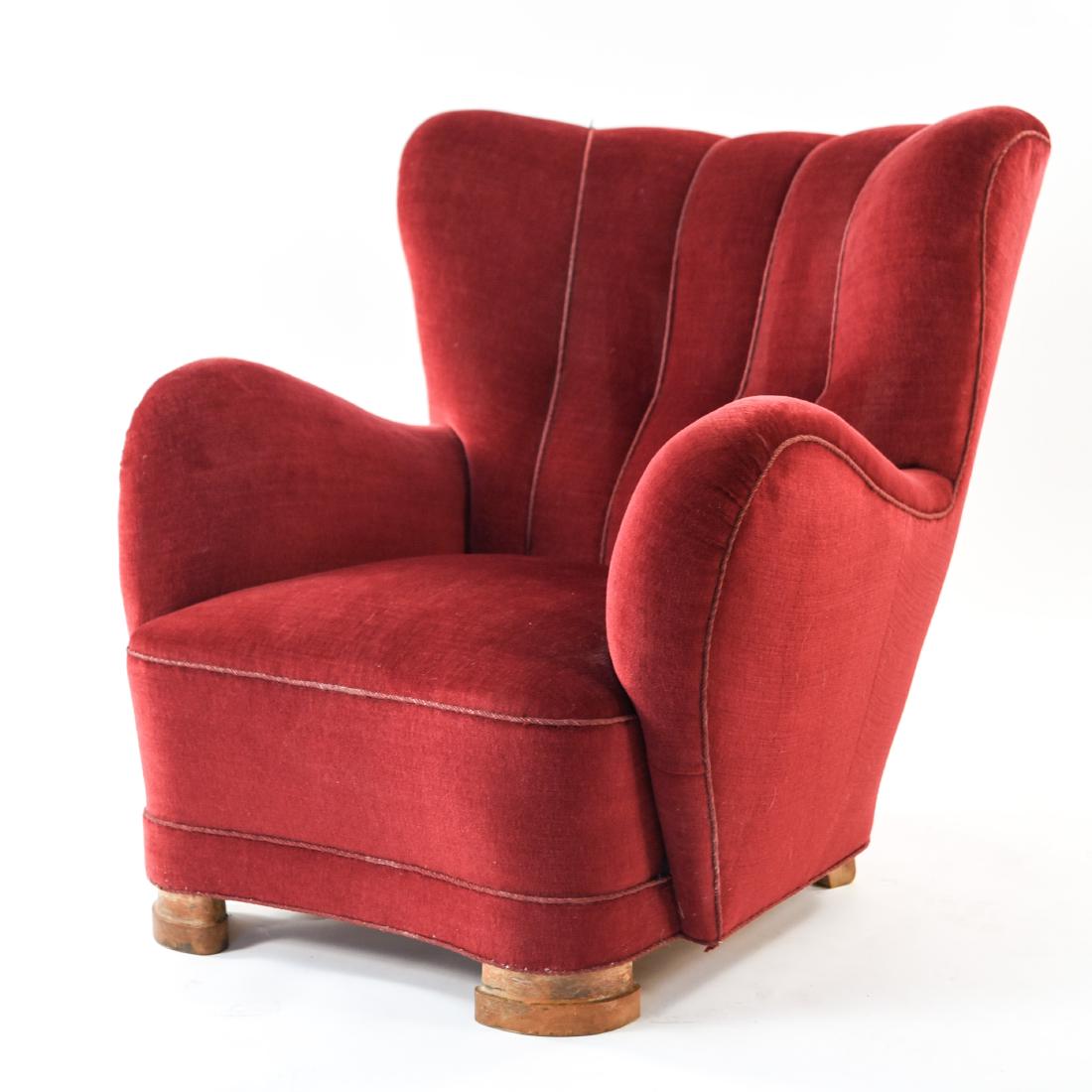 FLEMMING LASSEN STYLE WINGBACK LOUNGE CHAIR (1 of 15)