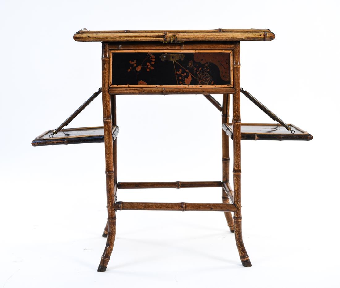 CHINOISERIE BAMBOO FOLDING SEWING WORK TABLE (1 of 17)