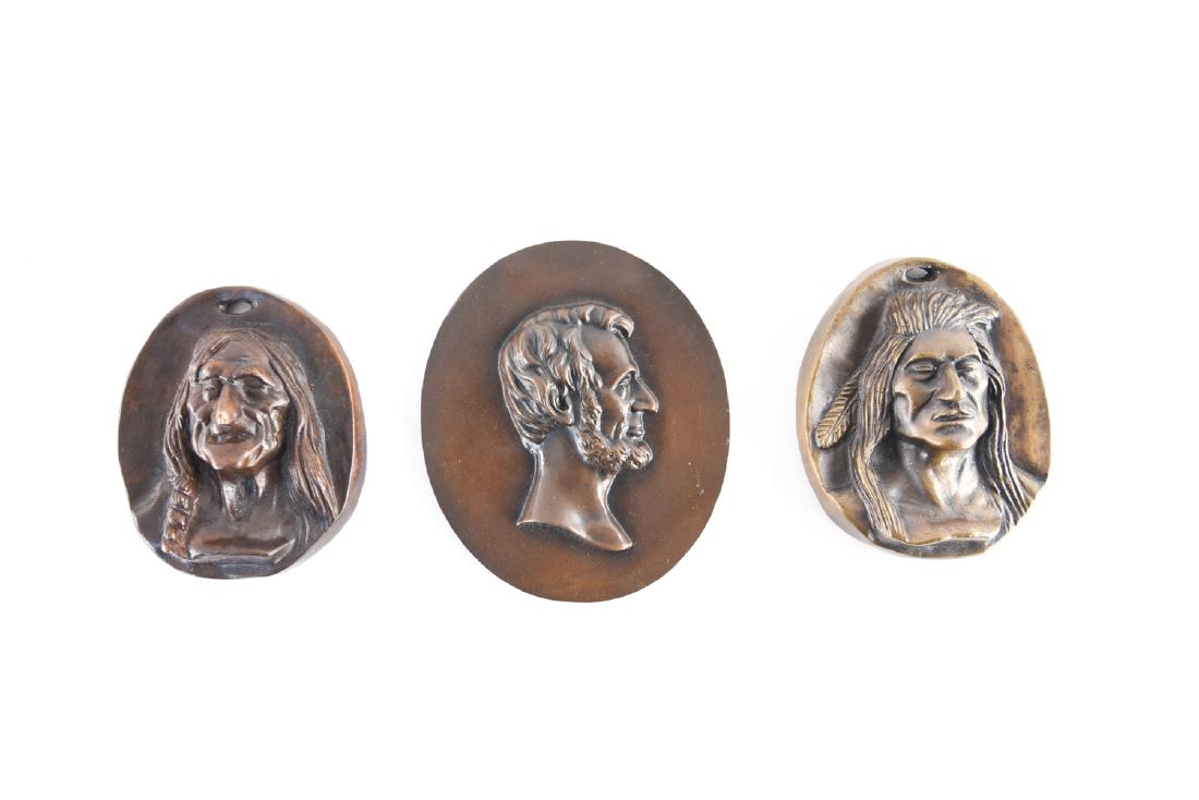 (3) VINTAGE BRONZE PLAQUES (1 of 14)