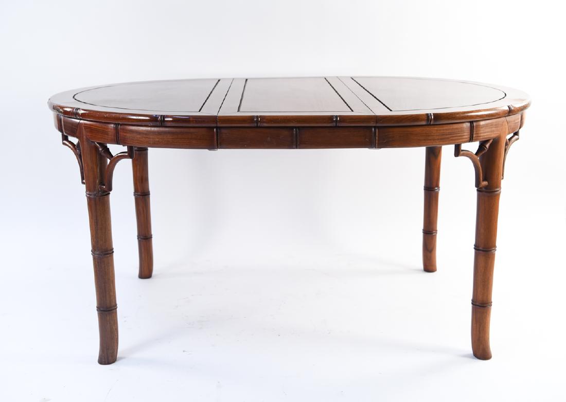 CHINESE FAUX BAMBOO STYLE DINING TABLE (1 of 14)