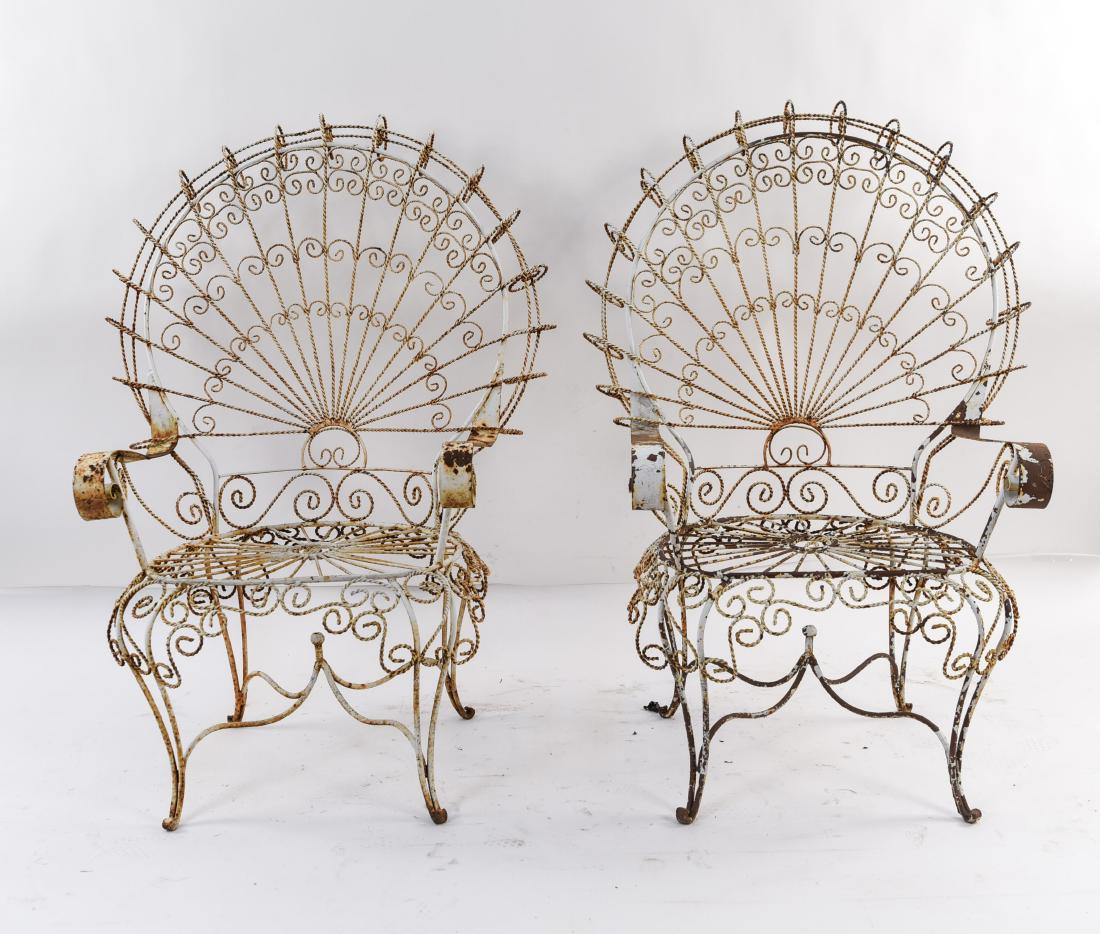 ANTIQUE WIRE OUTDOOR CHIARS (1 of 17)