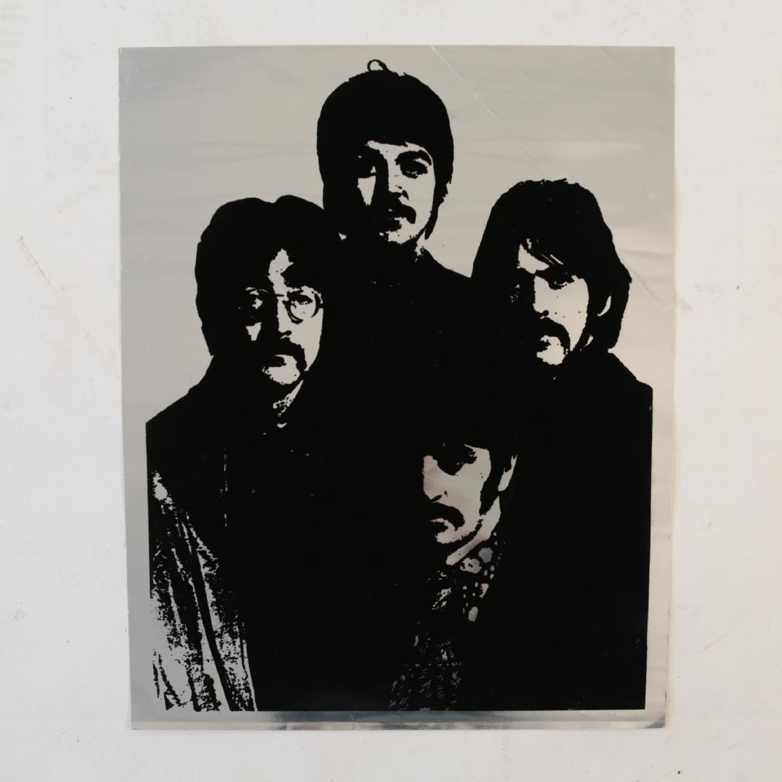 ORIGINAL BEATLES FLOCKED VELVET POSTER (1 of 11)