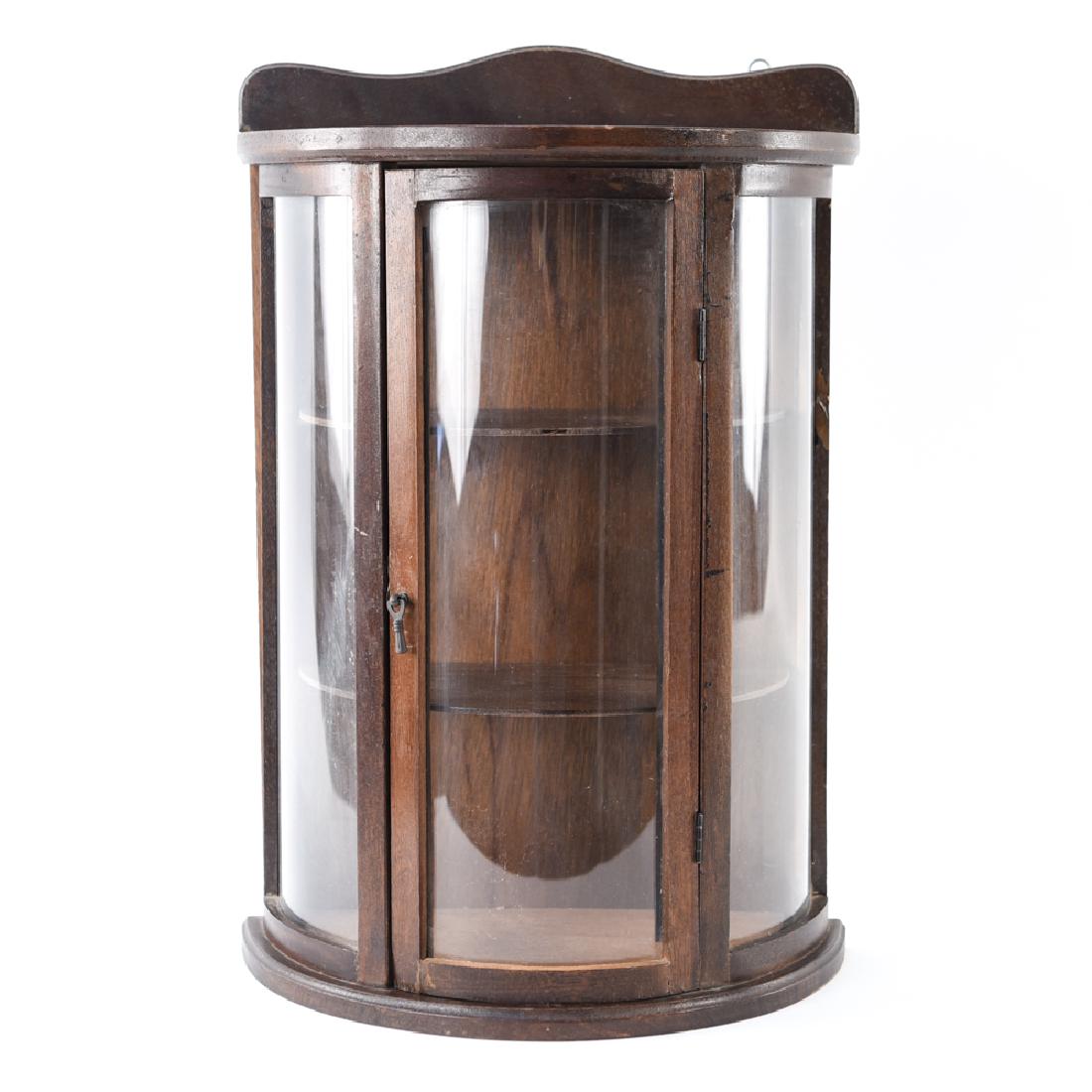 MINIATURE GLASS VITRINE DISPLAY CABINET (1 of 13)