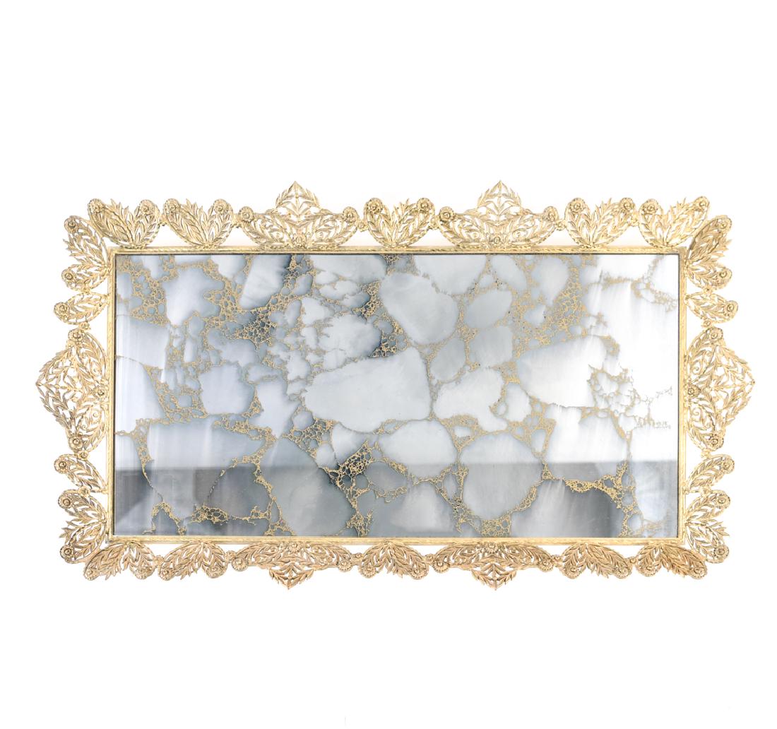 HOLLYWOOD REGENCY MIRRORED TRAY (1 of 11)