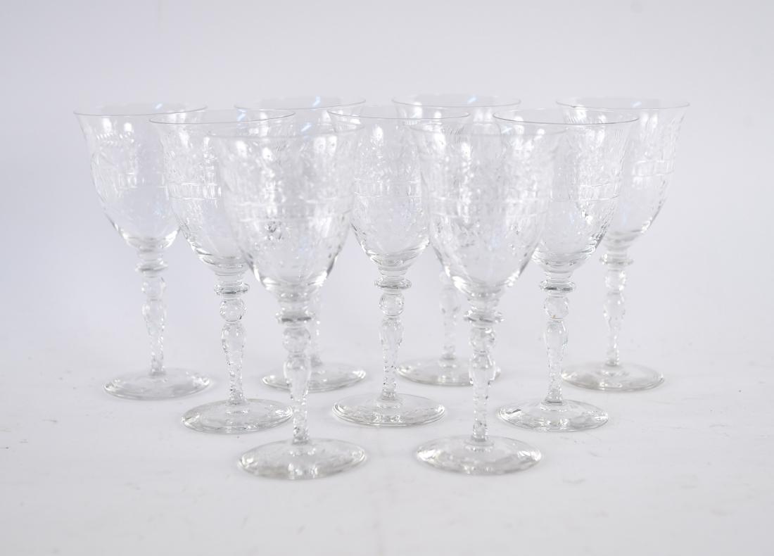 (9) CUT GLASS GOBLETS (1 of 9)