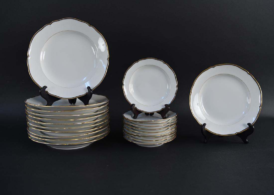 GROUPING OF KPM PORCELAIN PLATES: Dimensions: (Largest) Dia. 9.75" Condition: Few chips to edges. Light wear consistent with use.