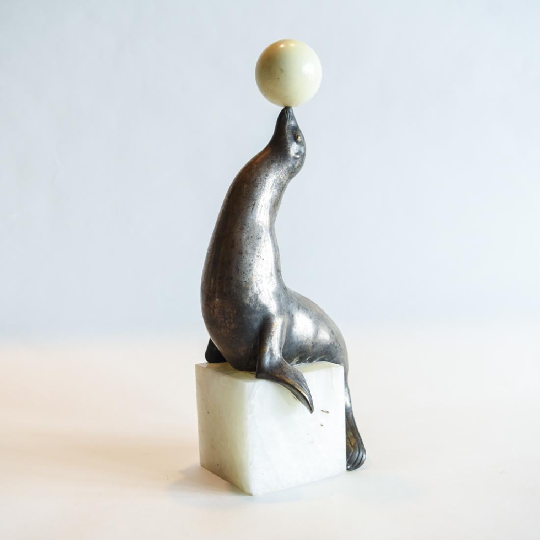 GEORGES H. LAURENT FRENCH (1880-1940) BRONZE: Apparently unsigned. Dimensions: H 14" x W 5" x D 4.5" Condition: Few small corner chips to base.