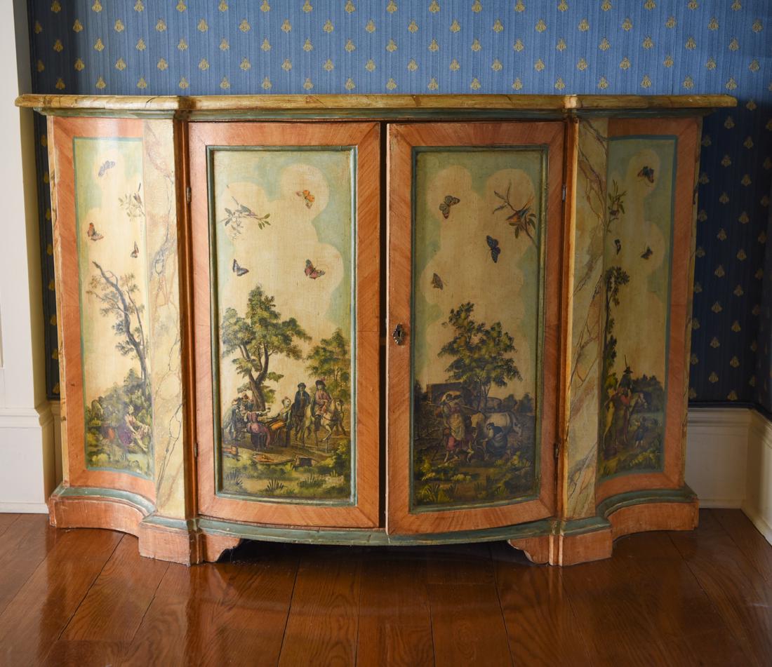 PAINT DECORATED CABINET (1 of 11)