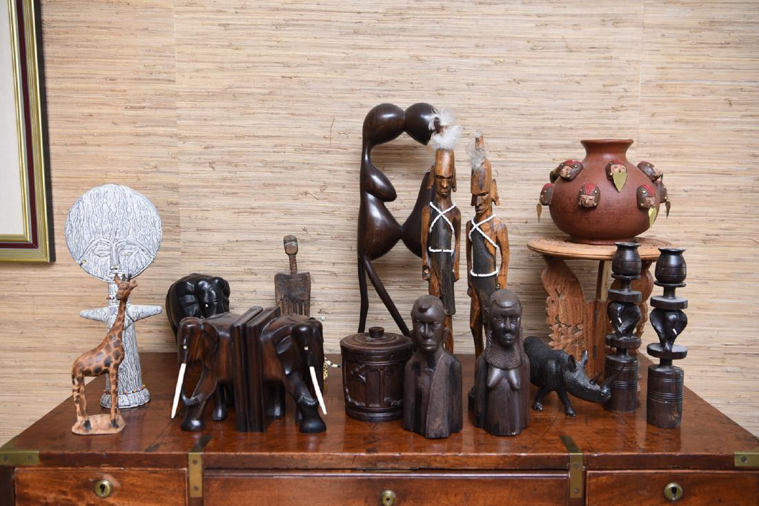 GROUPING OF WOOD CARVINGS ETC. (1 of 9)