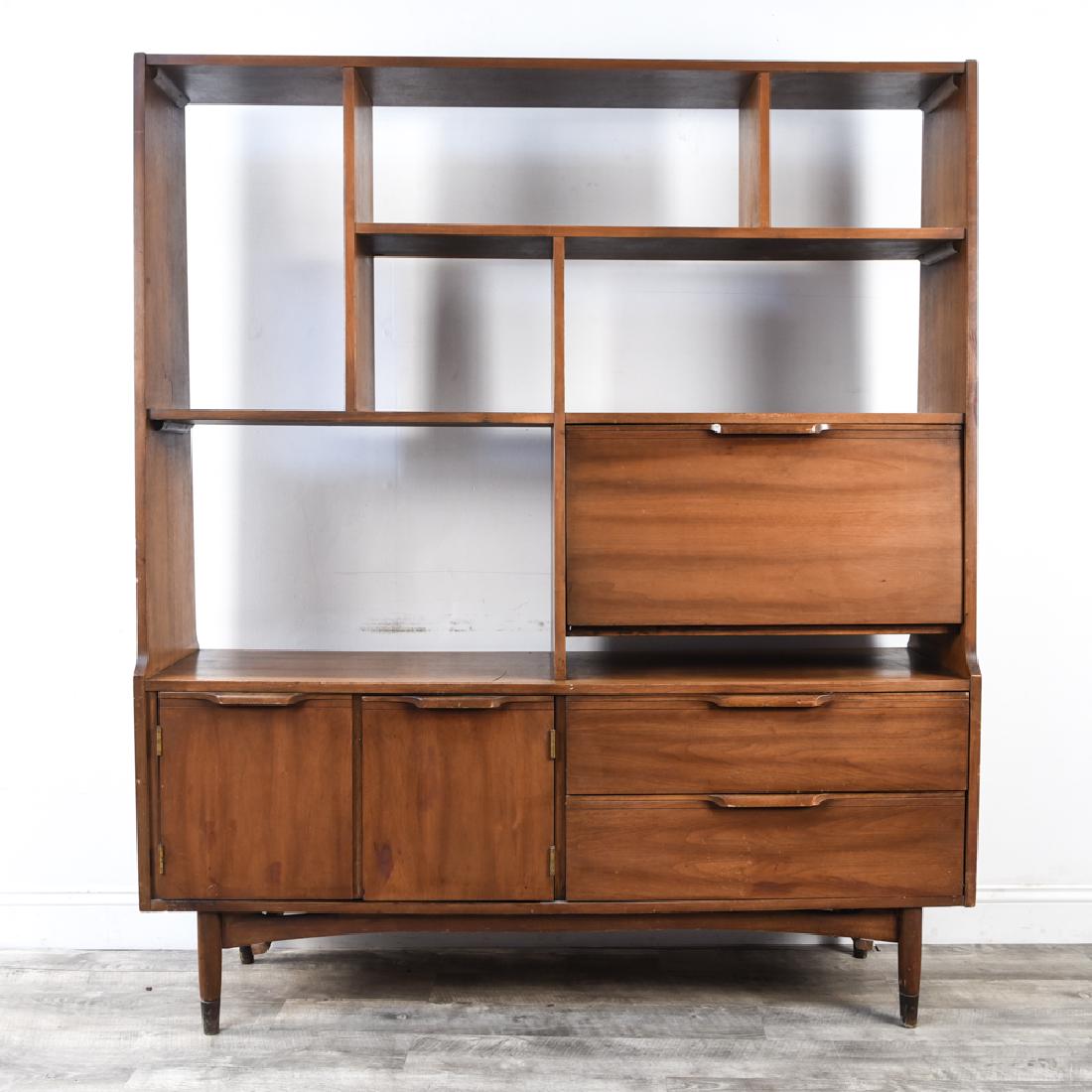 MID-CENTURY STANDING BOOKCASE CABINET (1 of 20)