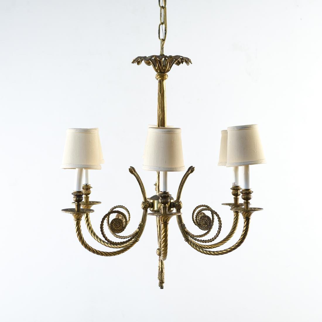 FRENCH STYLE BRASS CHANDELIER (1 of 11)