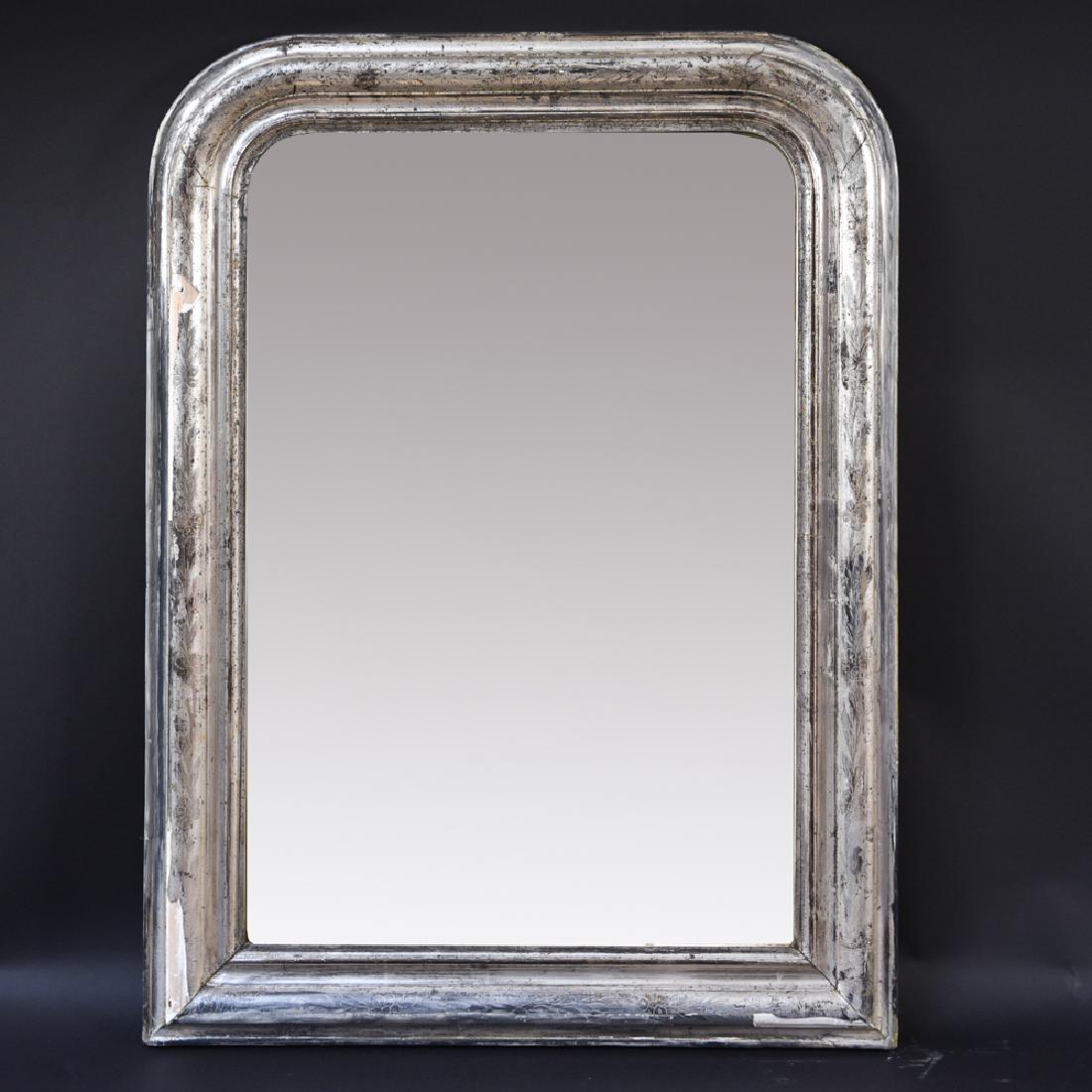 19TH CENTURY SILVER GILT MIRROR (1 of 9)