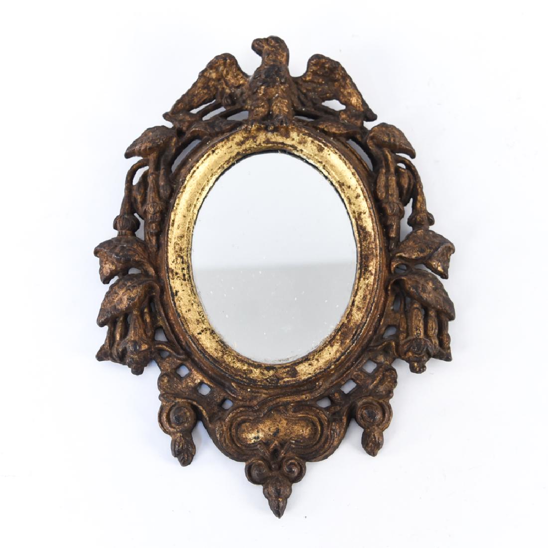 EARLY GILT IRON EAGLE MIRROR (1 of 6)