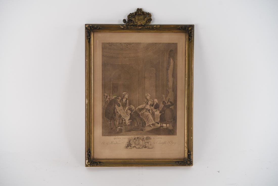 ANTIQUE FRENCH PRINT (1 of 8)